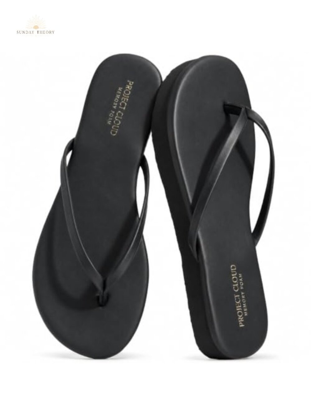 Women Memory Foam Platform Flip Flops Non-Slip Summer Sandals Comfortable